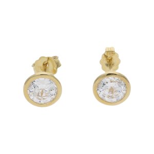 Second Hand Ohrstecker 585 Gold, Zirkonia 25325851...