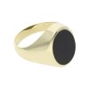 Second Hand Siegelring, 585 Gold, Onix, massiv 25325838 getragen, wie neu