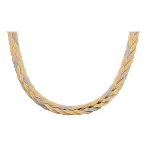 Second Hand Damen Kette, 585 Gold, Tricolor 25325820...