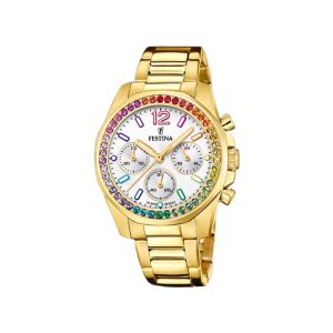 Festina Damen Uhr F20609/2 Boyfriend Rainbow Mulitcolor,...