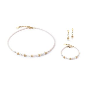 Coeur de Lion Halskette 4565-10-1416 Mini Cubes Gold,...