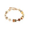 Coeur de Lion Armband 2838-30-1100 GeoCUBE® Iconic Mocha Mousse Roségold