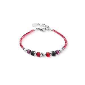 Coeur de Lion Armband 3044-30-0317 Wave Cube Flow Silber,...