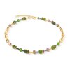 Coeur de Lion Halskette 4524-10-0516 GeoCUBE® Chunky Chain Gold, Grün