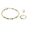 Coeur de Lion Halskette 4524-10-0516 GeoCUBE® Chunky Chain Gold, Grün