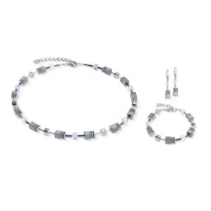 Coeur de Lion Halskette 4015-10-1217 GeoCUBE® Silber,...
