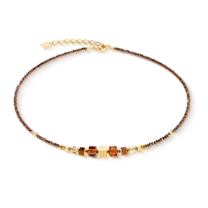 Coeur de Lion Halskette 3044-10-1116 Wave Cube Flow Gold,...