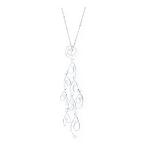 Weißgoldanhänger 750 mit Brillanten 0,57ct...