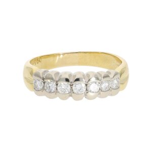 Diamantring Damen Gold 750 Fassung Weißgold Second...