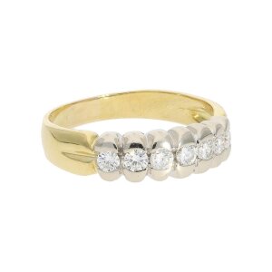 Diamantring Damen Gold 750 Fassung Weißgold Second...