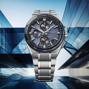 Seiko Herrenuhr SSH175J1 Astron GPS Solar Dual Time Chronograph