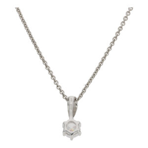 Ketten Solitär Anhänger Damen 925 Silber...