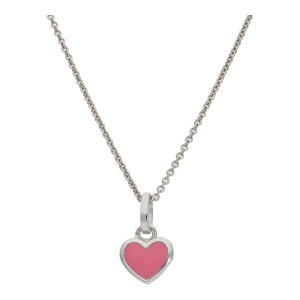 Ketten Anhänger Herz rosa emailliert 925 Silber...