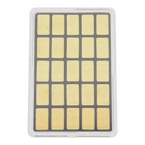Goldbarren 50 Gramm (50x1g) Heimerle + Meule Feingold 999,9 UnityBars zertifiziert GB-2025-60-50g