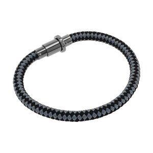 Joop! Herren Armband 2040568 Leder, Edelstahl,...
