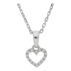 Herzanhänger Silber 925 mit Zirkonia weiß...
