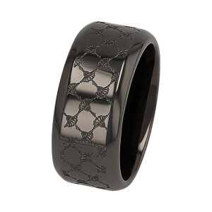 Joop! Herren Ring 2038996 Edelstahl, schwarz,...