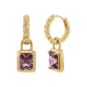 Joop! Creolen mit Anhänger 2040534 Edelstahl, Gold...