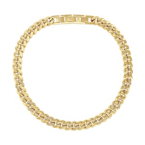 Joop! Damen Halskette 2040556 Edelstahl, Gold plattiert,...