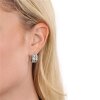 Joop! Creolen 2040550 Silber 925, rhodiniert, Zirkonia