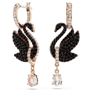 Swarovski Ohrhänger Schwan 5678047 Schwarz,...