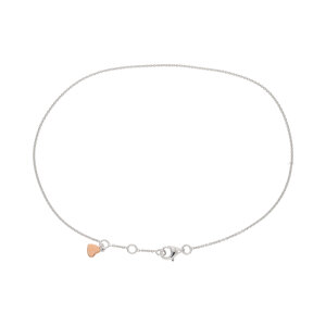Fußkette Silber 925 mit rosévergoldetem...
