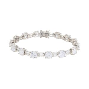 Armband Silber 925 Damen Zirkonia weiß Second Hand...