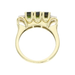 Ring Gold 585 Damen Diamant Turmalin Second Hand wie neu...