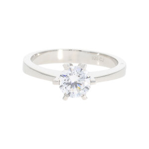 Damen Solitär Ring 925 Silber Zirkonia JL10-07-3712