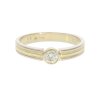 Ring Gold 750 Damen Diamant Bicolor Second Hand wie neu 25325964 getragen