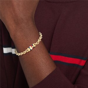 Tommy Hilfiger Herren Armband 2790653 Edelstahl, Gold...