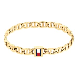 Tommy Hilfiger Herren Armband 2790646 Edelstahl, Gold...