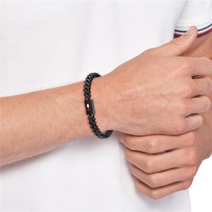 Tommy Hilfiger Herren Armband 2790649 Edelstahl, schwarz