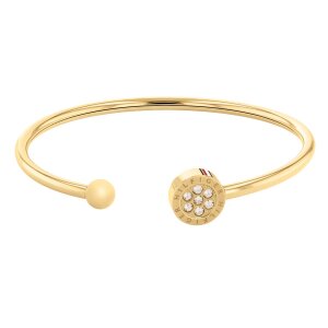 Tommy Hilfiger Damen Armreif 2780571 Edelstahl, Gold...