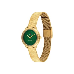 Tommy Hilfiger Damenuhr 1782812 Edelstahl, Gold plattiert