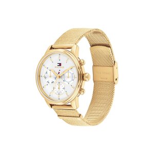Tommy Hilfiger Damenuhr 1782808 Edelstahl, Gold plattiert