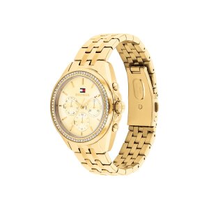 Tommy Hilfiger Damenuhr 1782803 Edelstahl, Gold...