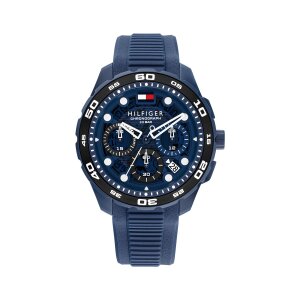 Tommy Hilfiger Herrenuhr 1792232 Edelstahl, TR90, Silikon