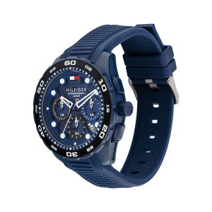 Tommy Hilfiger Herrenuhr 1792232 Edelstahl, TR90, Silikon