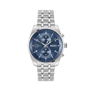 Boss Herrenuhr 1514216 Edelstahl, Blau