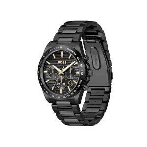 Boss Herrenuhr 1514291 Edelstahl, Schwarz