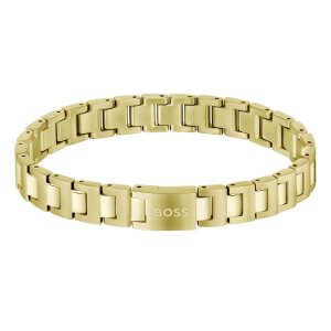 Boss Armband Herren 1580753 Edelstahl, Gold plattiert