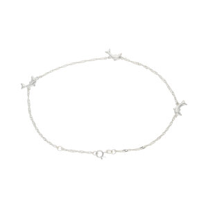 Fußkette Delfine Silber 925 Breite 1,6 mm...