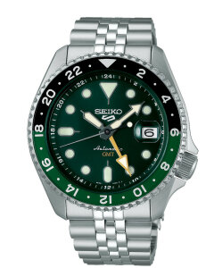 Seiko Herrenuhr SSK035K1 GMT Automatik 5 Sports SKX-Serie