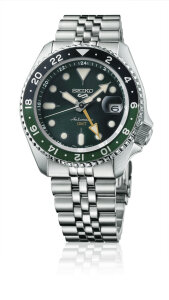 Seiko Herrenuhr SSK035K1 GMT Automatik 5 Sports SKX-Serie