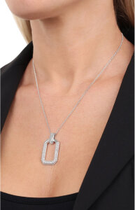 Joop! Damen Halskette mit Anhänger 2038935 Silber...