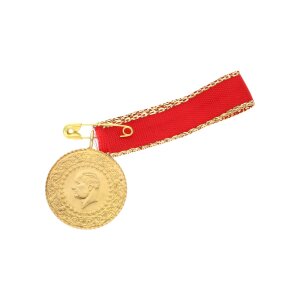 Yarim Altin Cumhuriyet türkische Goldmünze mit...