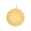 Yarim Altin Cumhuriyet türkische Goldmünze mit Öse Atatürk 916/000 (22 Karat) GM-2025-52