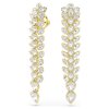 Swarovski Idyllia Drop-Ohrhänger 5723138 Verschiedene Schliffe, Lang, Weiß, Gold plattiert