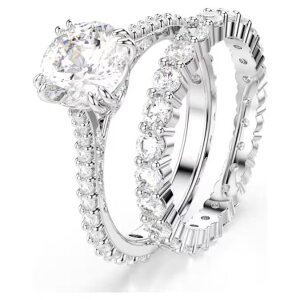 Swarovski Stilla Ring 5649216 Rundschliff, Weiß,...